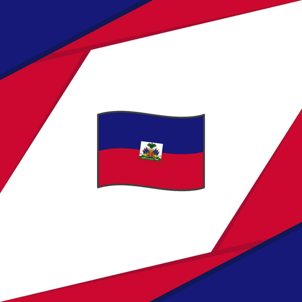 Haïti vlag abstract achtergrond ontwerp sjabloon. Haïti onafhankelijkheid dag banier sociaal media na. Haïti achtergrond vector