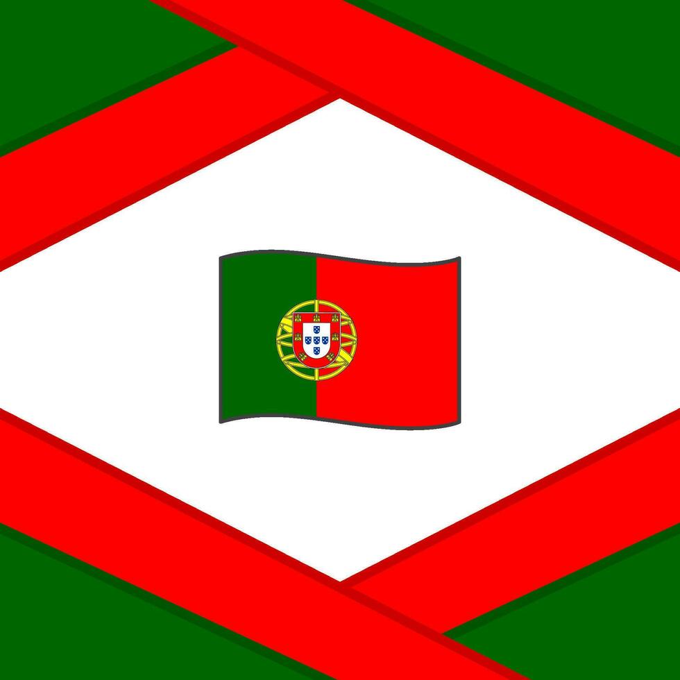 Portugal vlag abstract achtergrond ontwerp sjabloon. Portugal onafhankelijkheid dag banier sociaal media na. Portugal illustratie vector