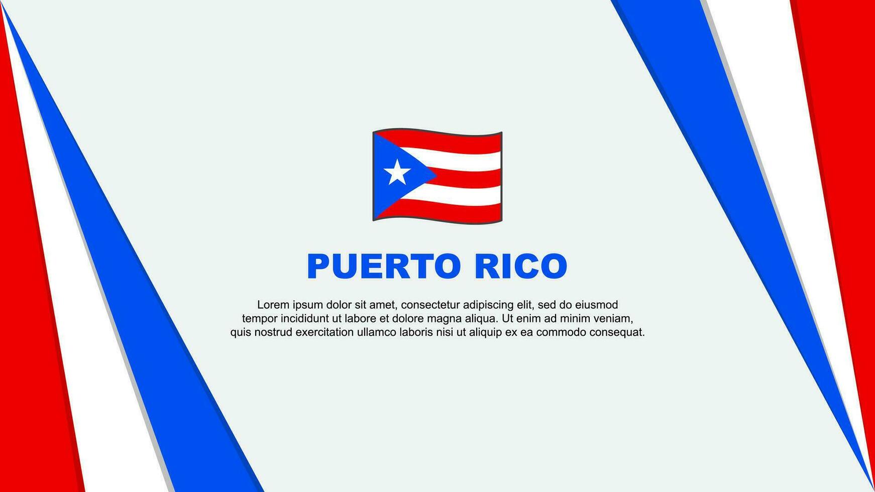 puerto rico vlag abstract achtergrond ontwerp sjabloon. puerto rico onafhankelijkheid dag banier tekenfilm vector illustratie. puerto rico vlag