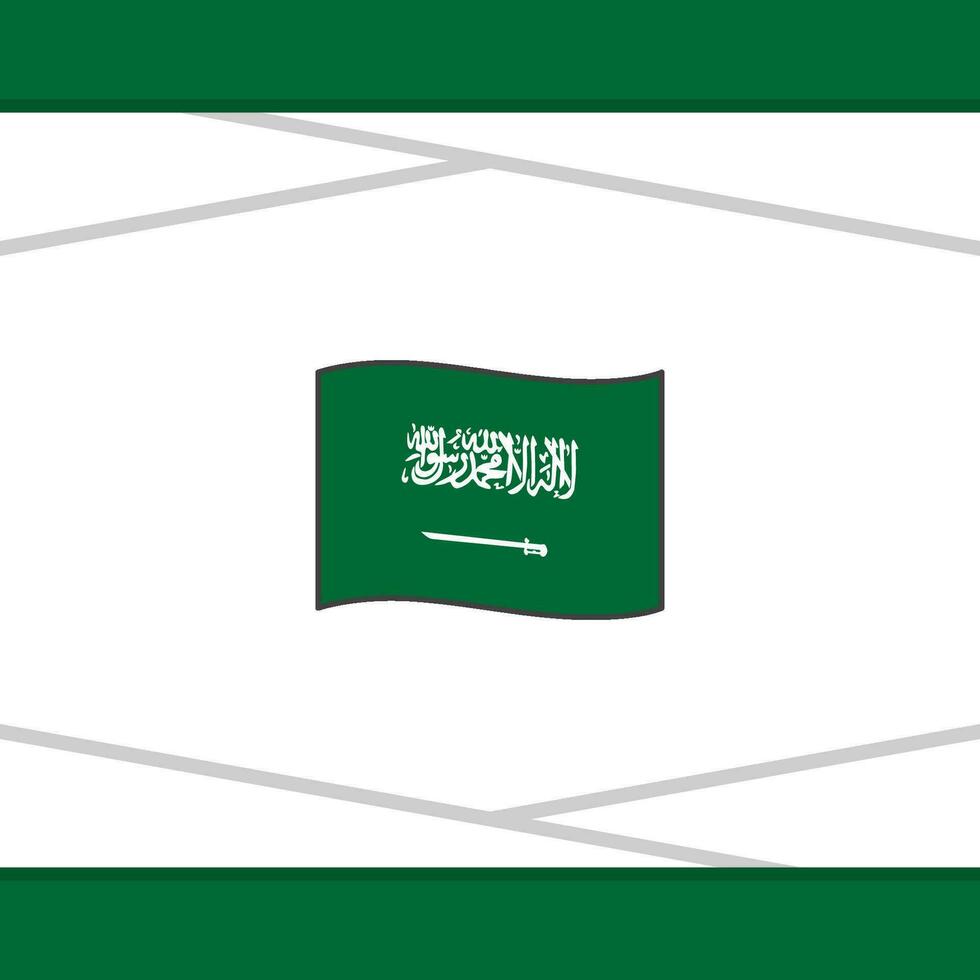 saudi Arabië vlag abstract achtergrond ontwerp sjabloon. saudi Arabië onafhankelijkheid dag banier sociaal media na. saudi Arabië vector