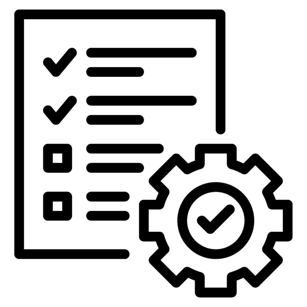 nakoming automatisering icoon audit en nakoming vector