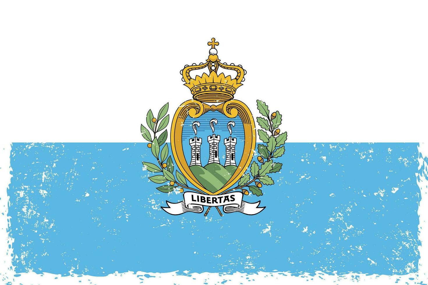 san marino vlag grunge verontrust stijl vector