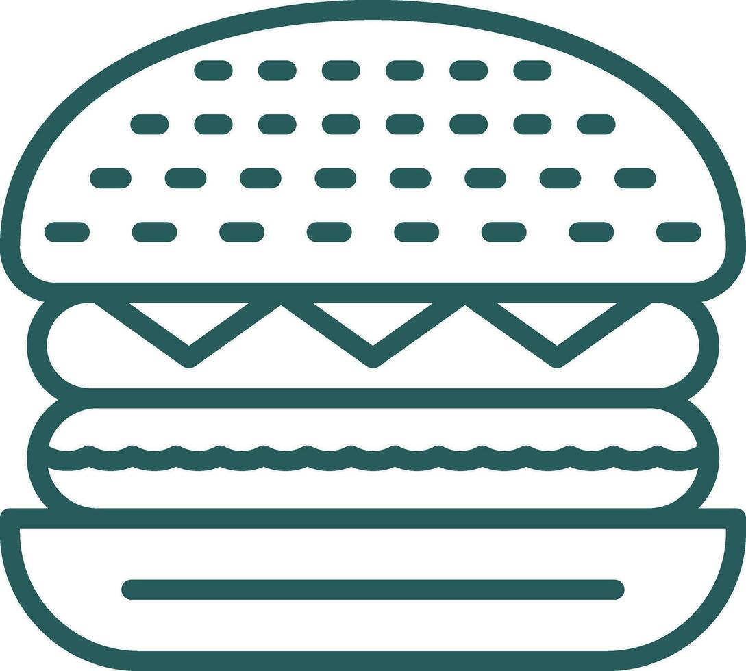 rundvlees hamburger vector icoon ontwerp