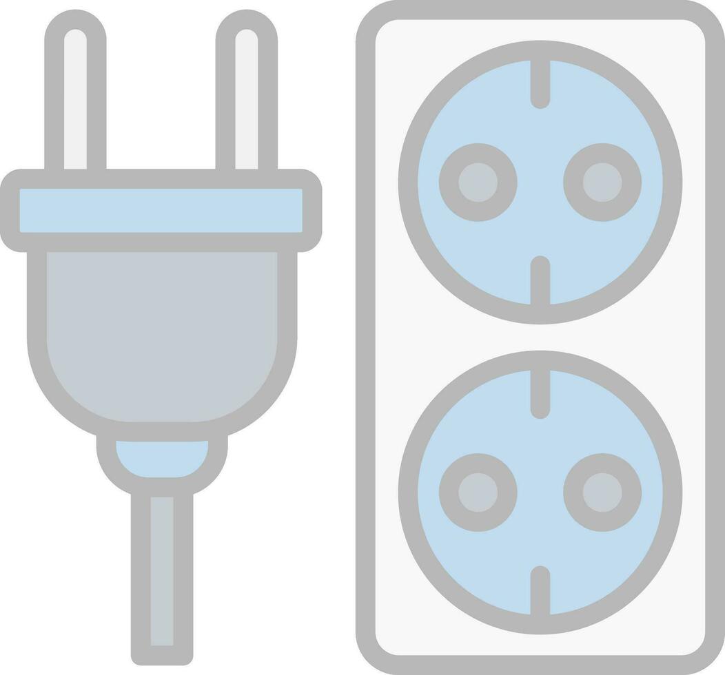 elektrisch stopcontact vector icoon ontwerp