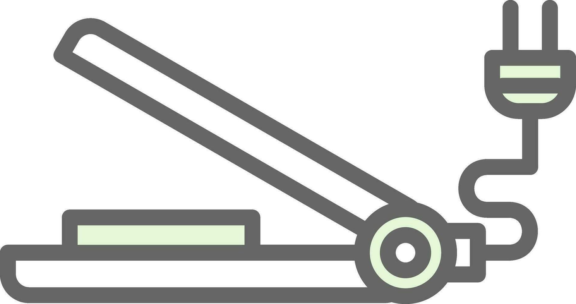 haar- stijltang vector icoon ontwerp