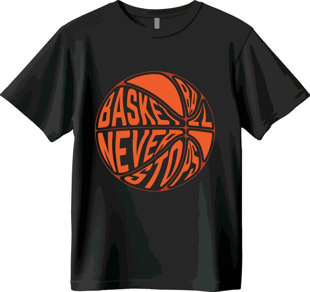 basketbal t-shirt en vector ontwerp