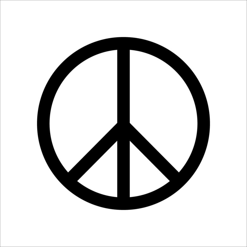 vrede symbool icoon vector geïsoleerd Aan wit achtergrond