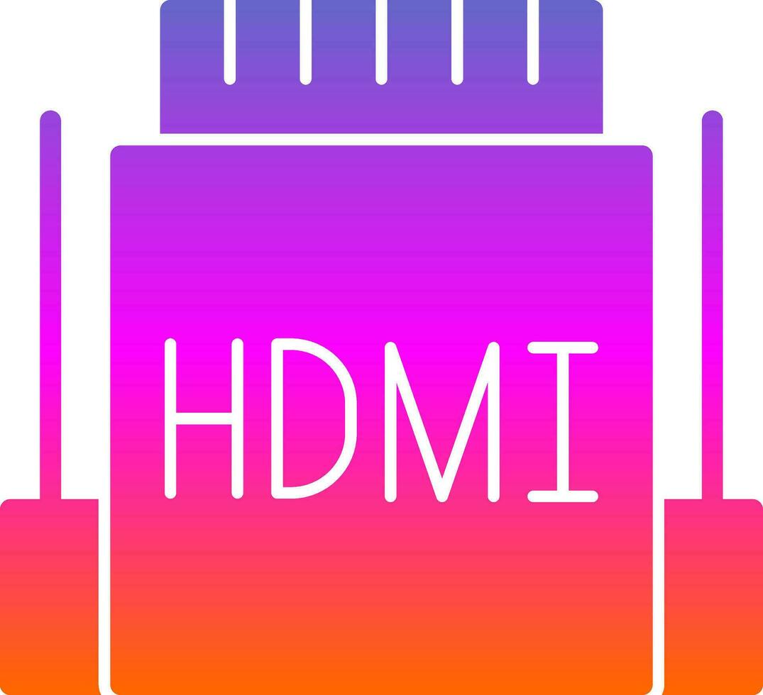 hdmi vector icoon ontwerp