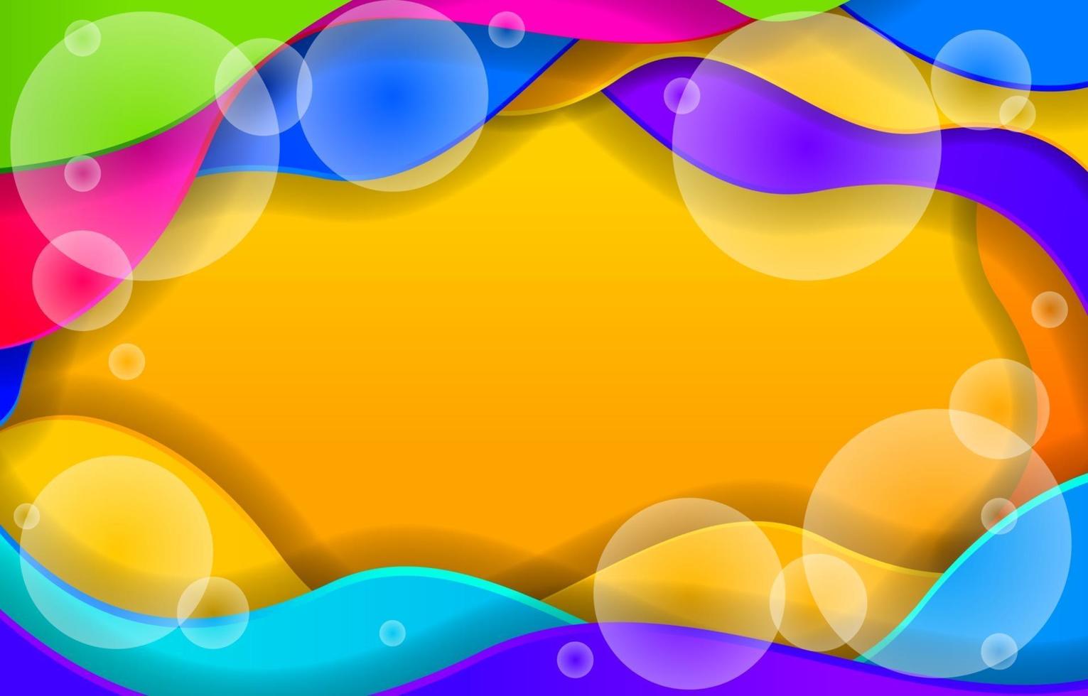 abstracte kleurrijke golf paperart stijl achtergrond vector