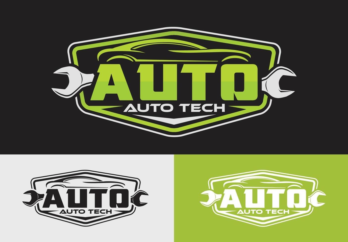 autoreparatie en service logo concept vector