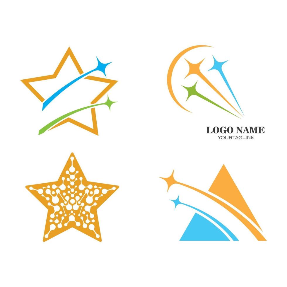 ster sneller express logo pictogram vectorillustratie vector