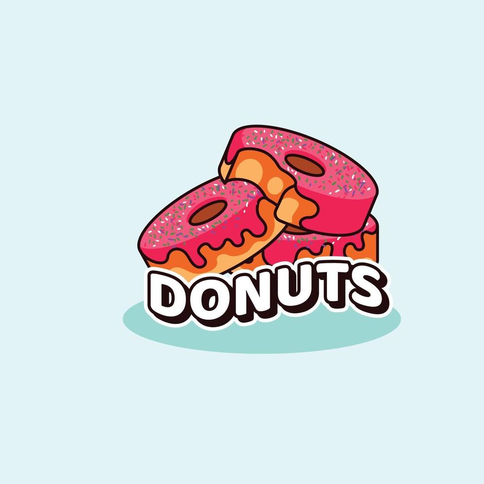 donuts illustratie pictogram moderne stijl vector