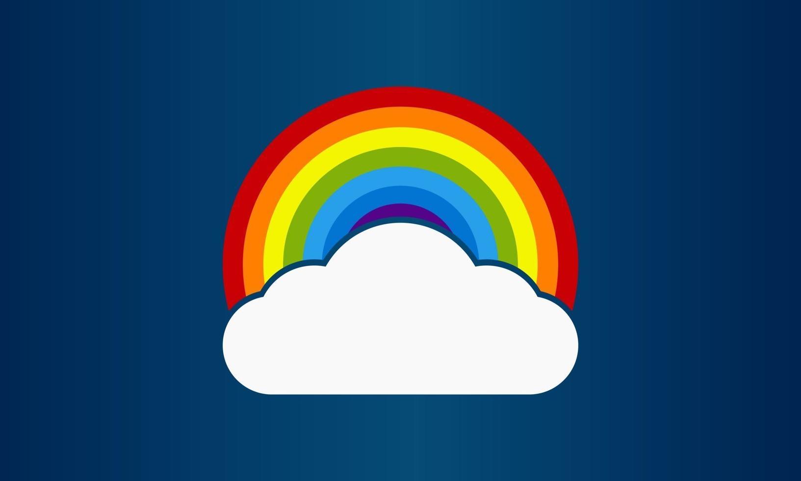 kleurrijke regenboog vector illustratie achtergrond sjabloon