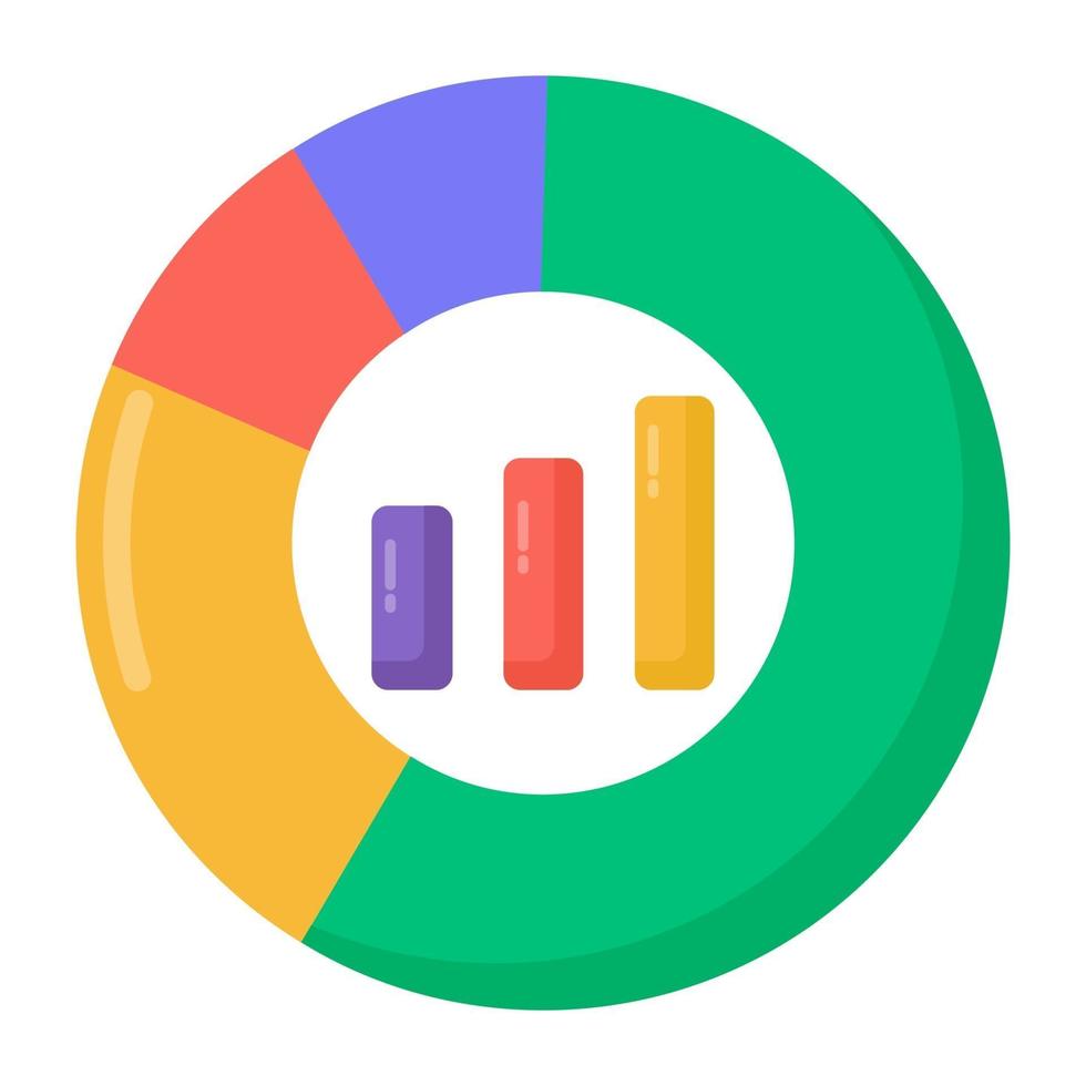 gegevenscirkeldiagram vector