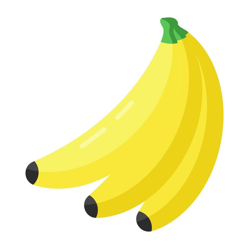 banaan en biologisch voedsel vector