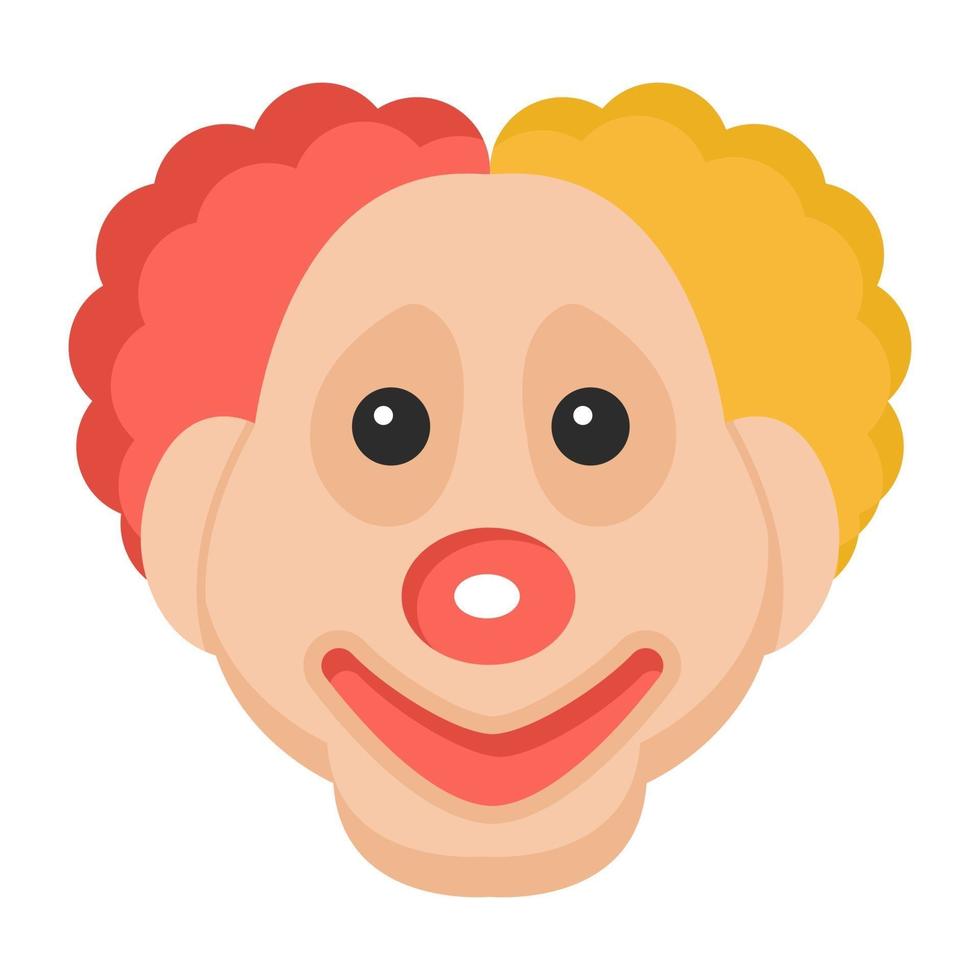 joker en clown masker vector