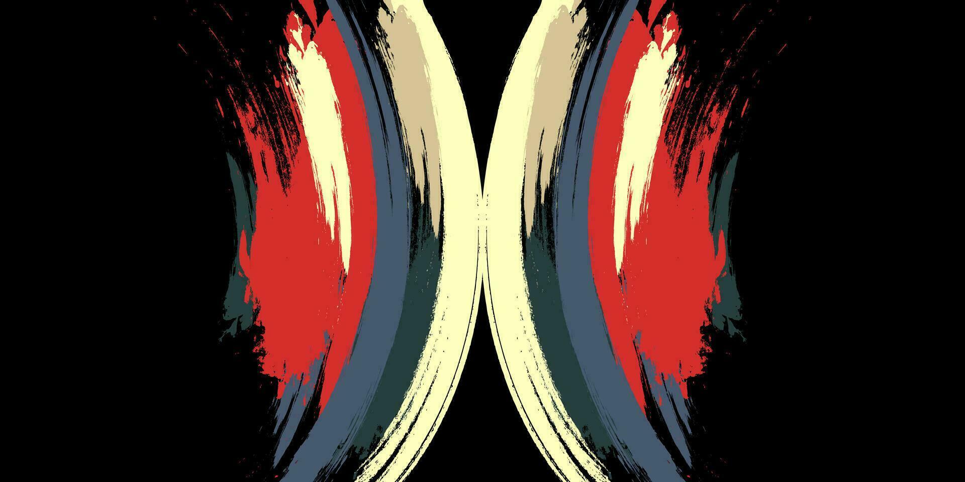 vector en kleurrijk abstract grunge borstel achtergrond