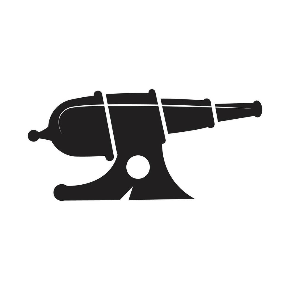 canon logo, vector oorlog wapen leger artillerie, icoon ontwerp