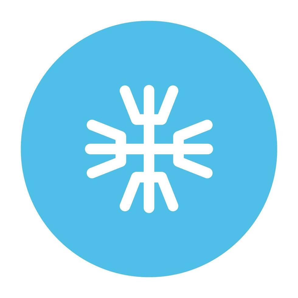pak van sneeuwvlokken vlak icoon vector