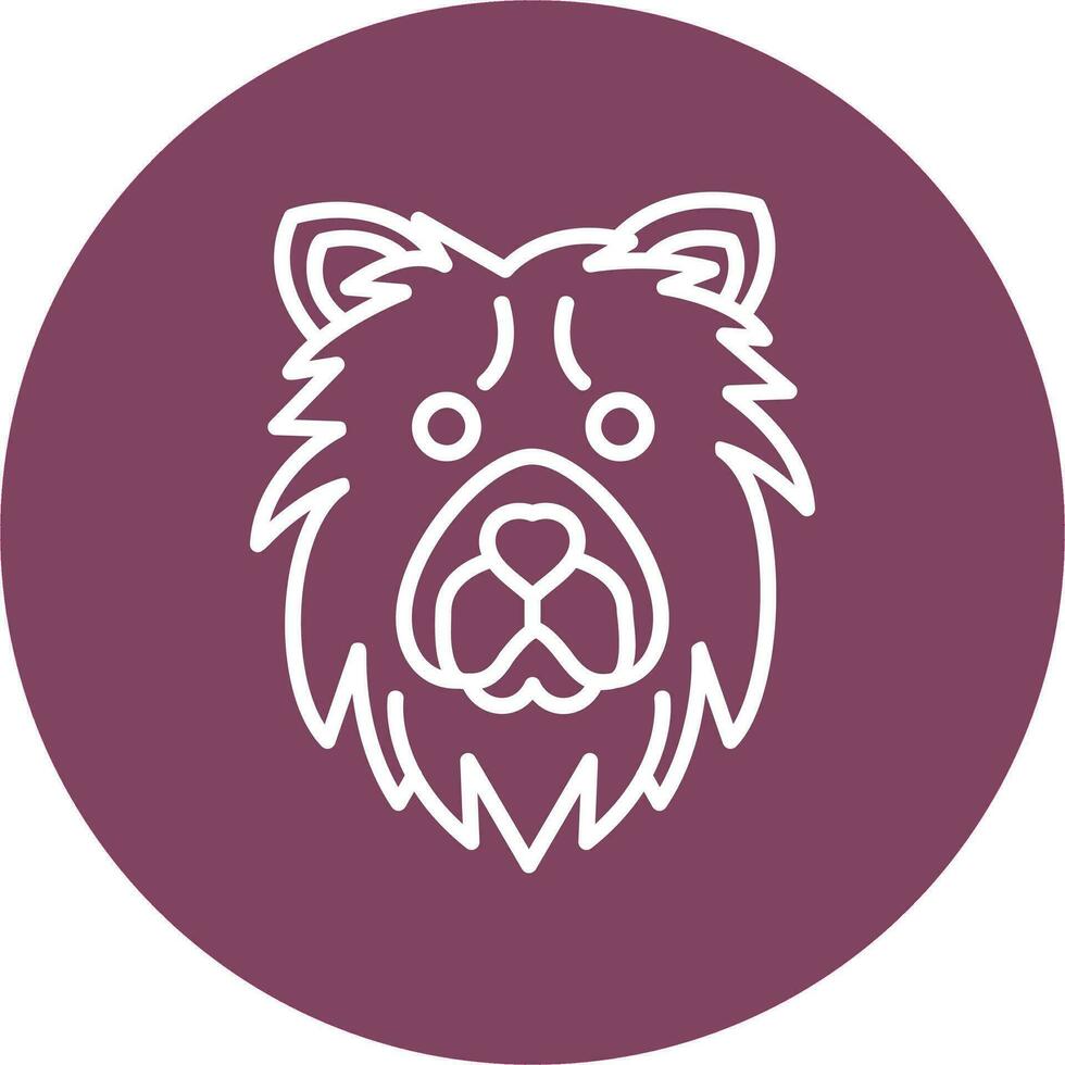 chow chow vector icoon