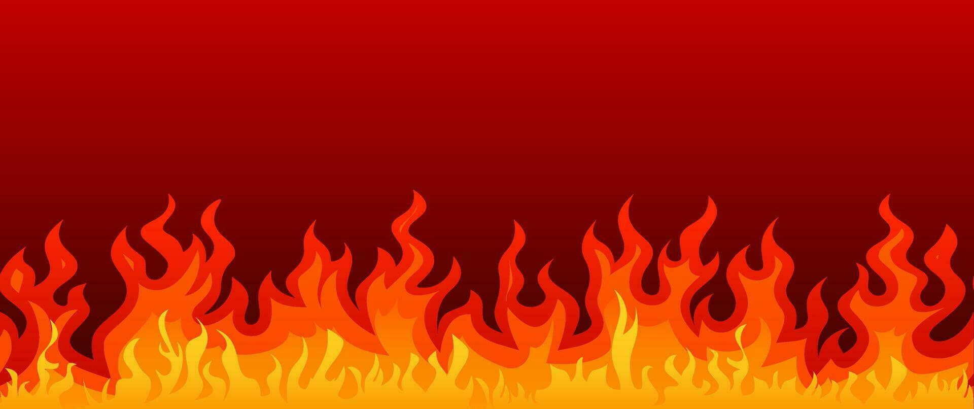 naadloos brand. patroon van vlam achtergrond illustratie vector