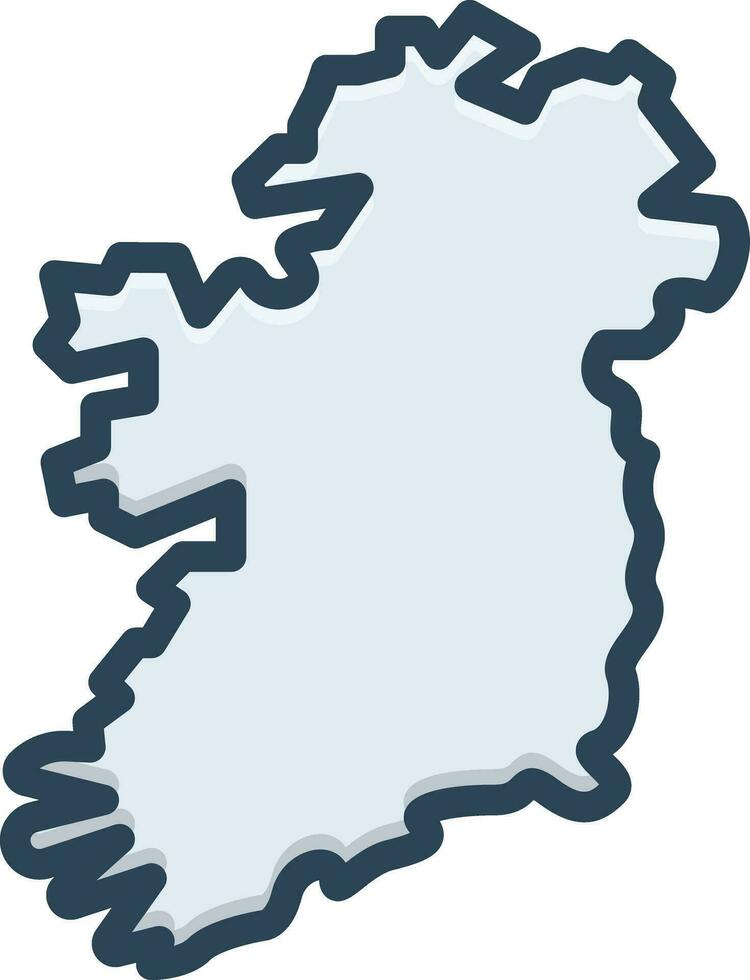 kleur icoon voor Dublin vector