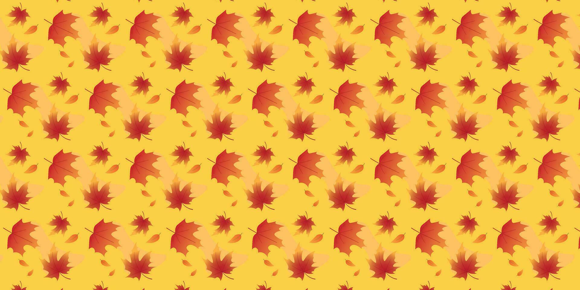 de achtergrond ontwerp met blad patronen is geschikt voor de herfst thema. vector