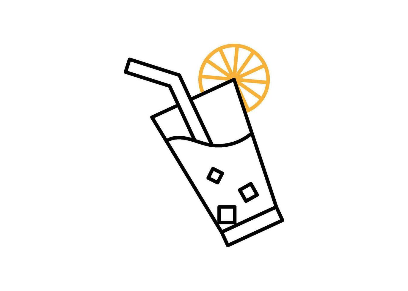 limonade drinken icoon lijn ontwerp sjabloon illustratie geïsoleerd vector