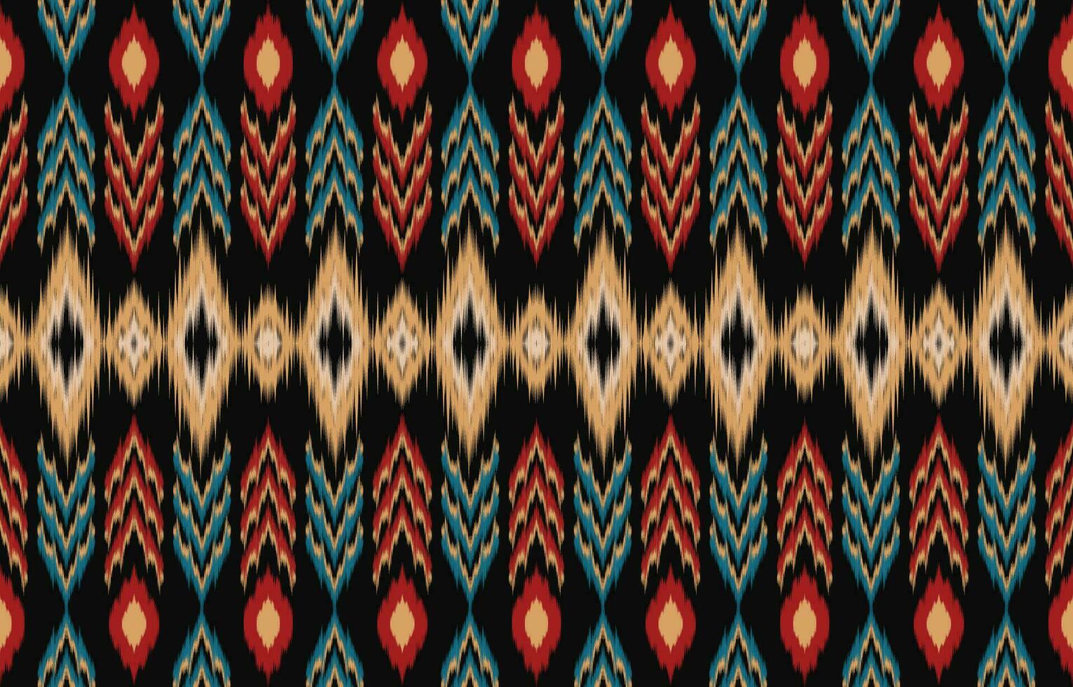 etnisch abstract ikat kunst. aztec ornament afdrukken. meetkundig etnisch patroon naadloos kleur oosters. ontwerp voor achtergrond ,gordijn, tapijt, behang, kleding, inpakken, batik, vector illustratie.