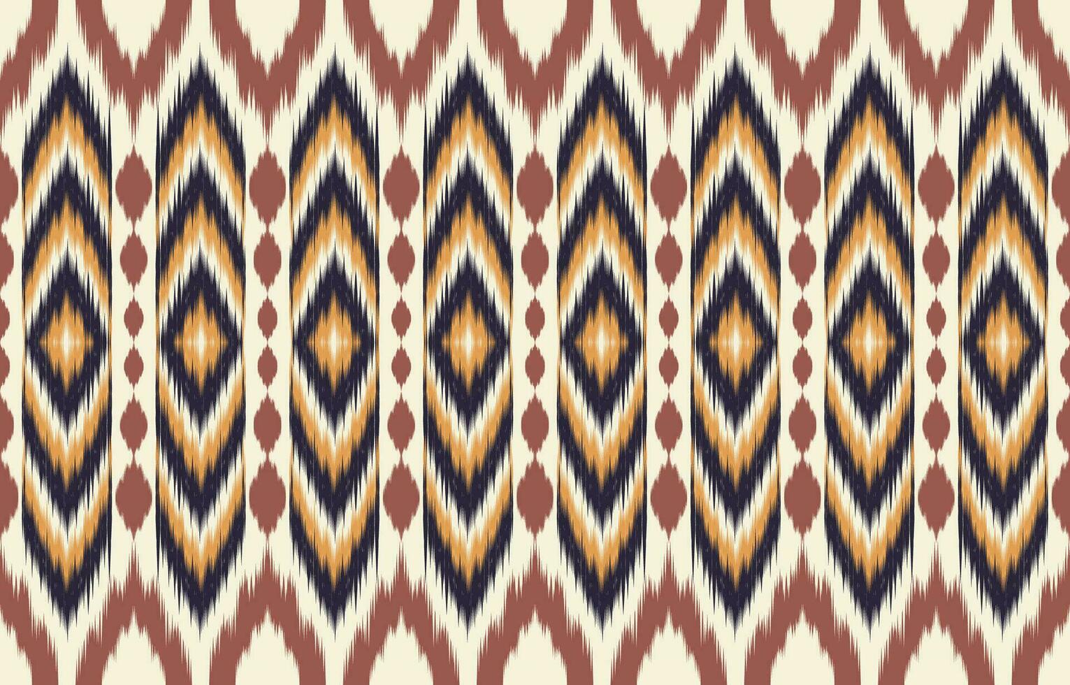 etnisch abstract ikat kunst. aztec ornament afdrukken. meetkundig etnisch patroon naadloos kleur oosters. ontwerp voor achtergrond ,gordijn, tapijt, behang, kleding, inpakken, batik, vector illustratie.