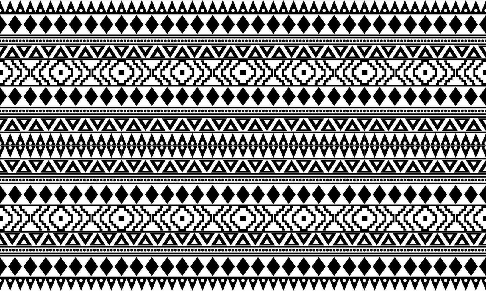 aztec naadloos patroon. tapijt textiel afdrukken structuur tribal ontwerp, meetkundig symbolen voor logo, kaarten, kleding stof decoratief werken. traditioneel afdrukken vector illustratie. Aan zwart en wit achtergrond.