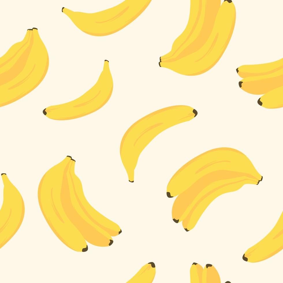 plat ontwerp bananen gelast patroon achtergrond vector