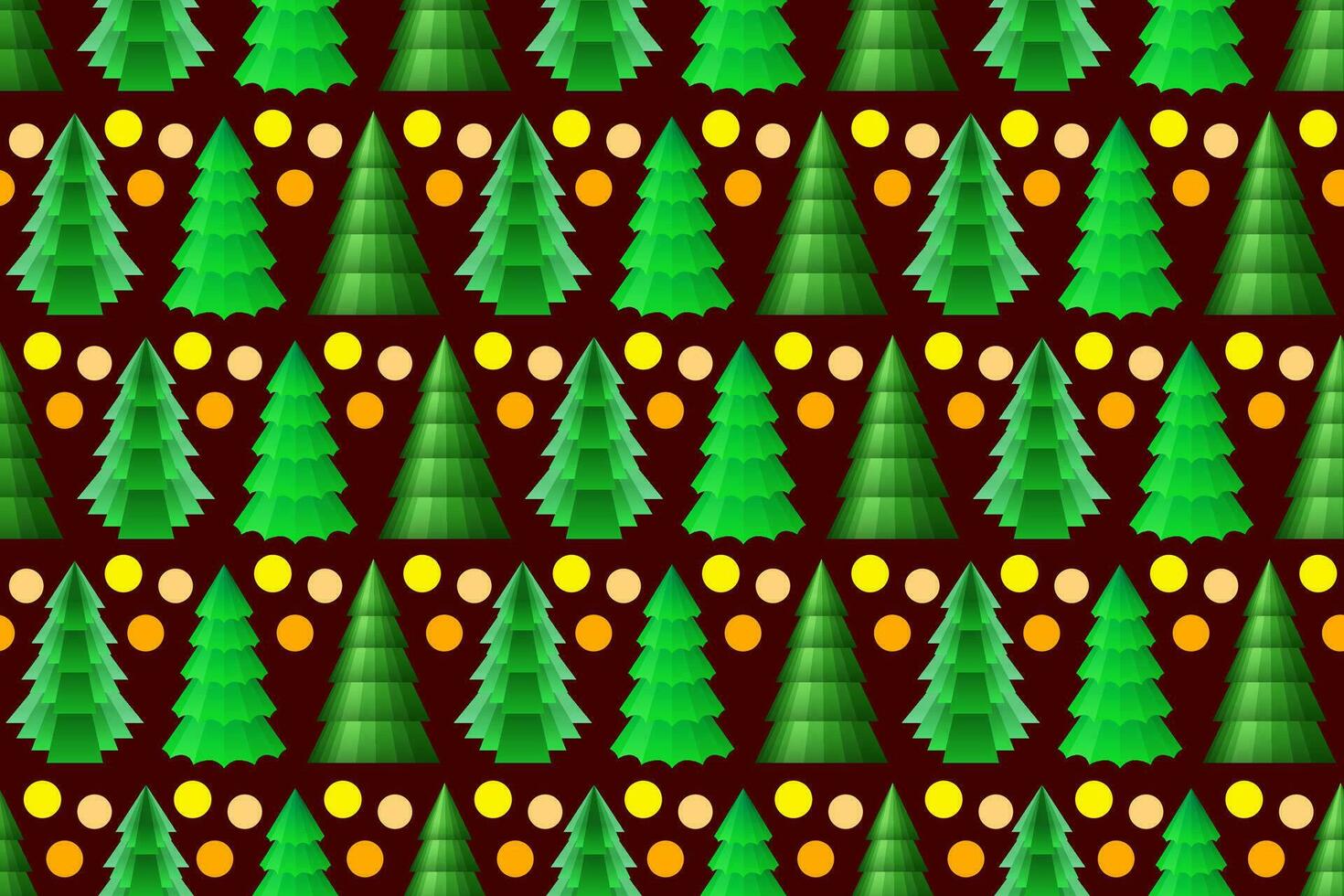 Kerstmis bomen naadloos patroon. eindeloos Kerstmis patroon met decoratief gestileerde groen sparren. vector