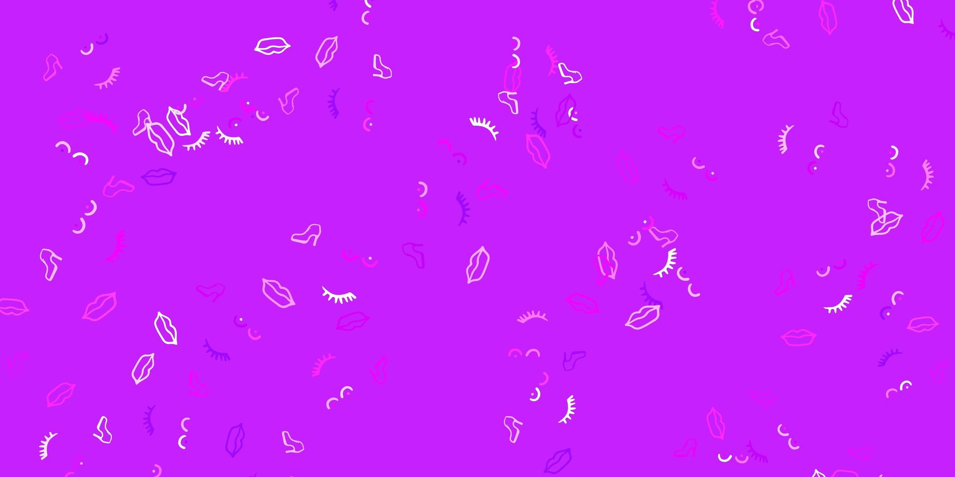lichtpaarse, roze vectortextuur met de rechtensymbolen van vrouwen. vector