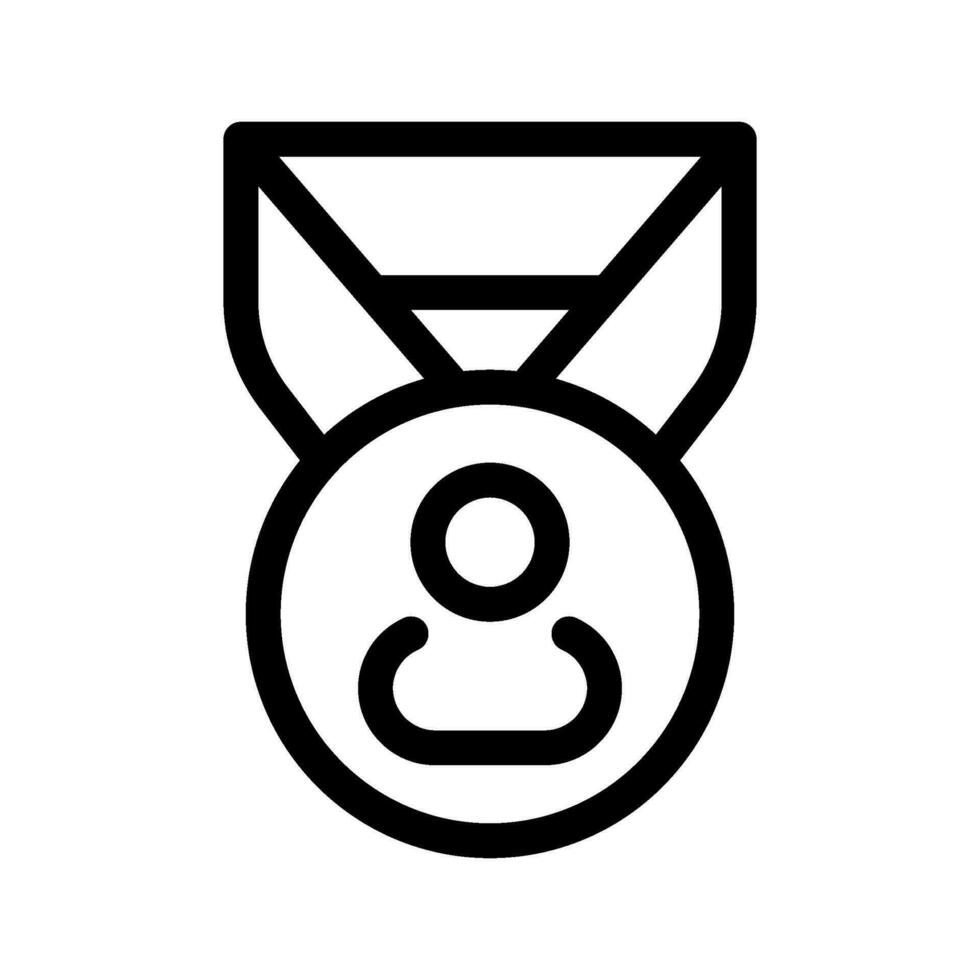 gebruiker medaille icoon vector symbool ontwerp illustratie