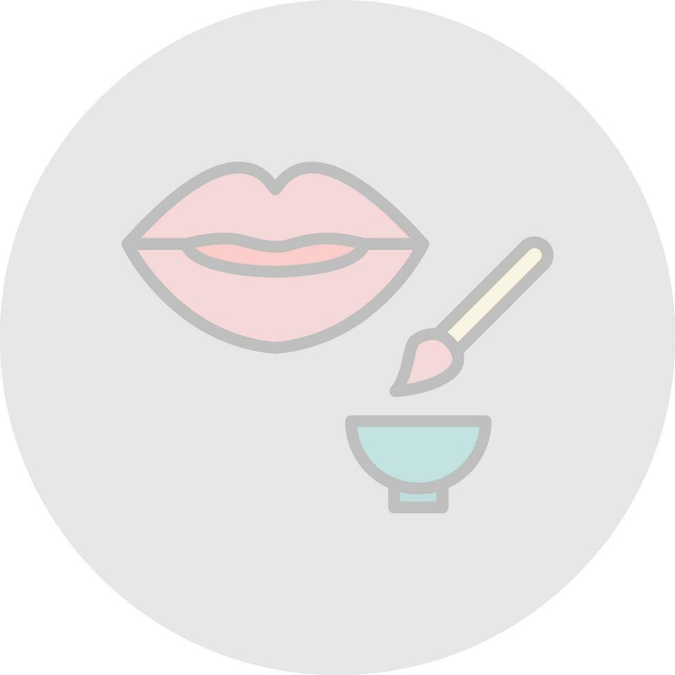 lip exfoliator vector icoon ontwerp