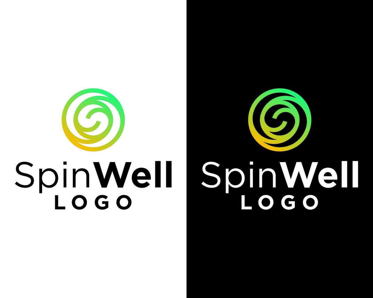 brief s monogram spinnen logo ontwerp. vector