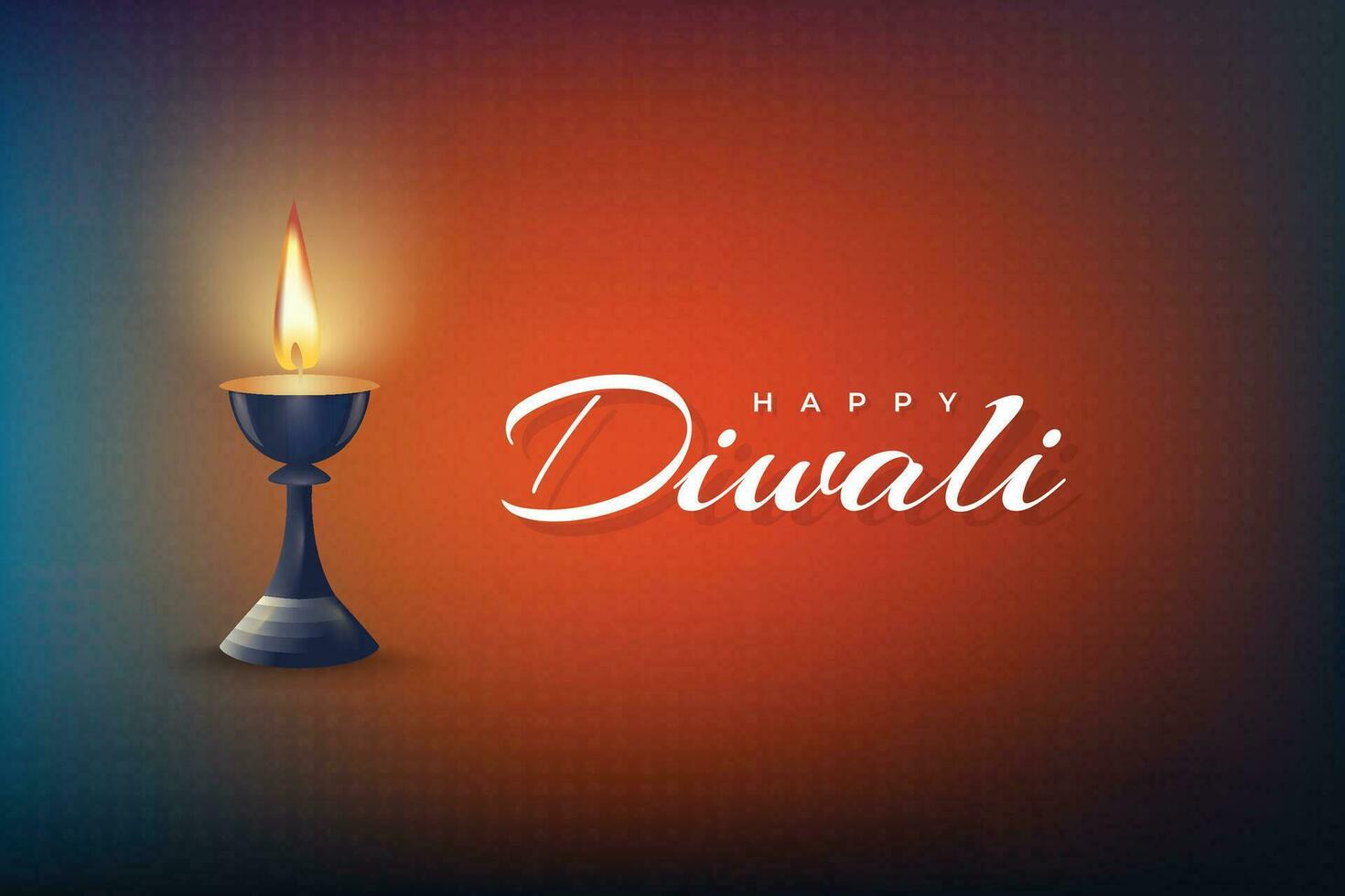 diwali festival ontwerp met brandend lampen vector