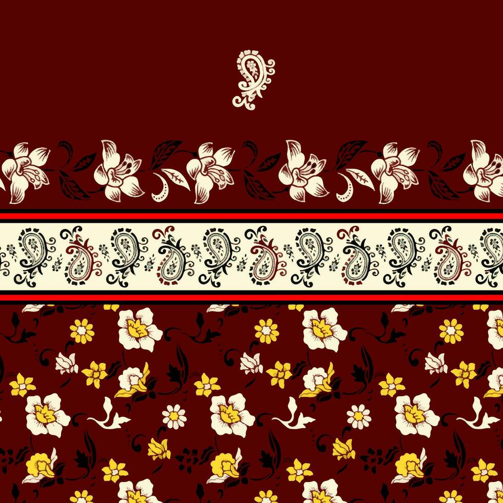 bloemen abstract patroon geschikt voor textiel en het drukken behoeften vector