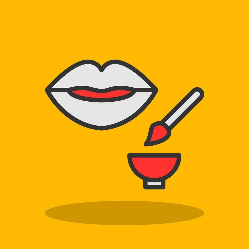 lip exfoliator vector icoon ontwerp