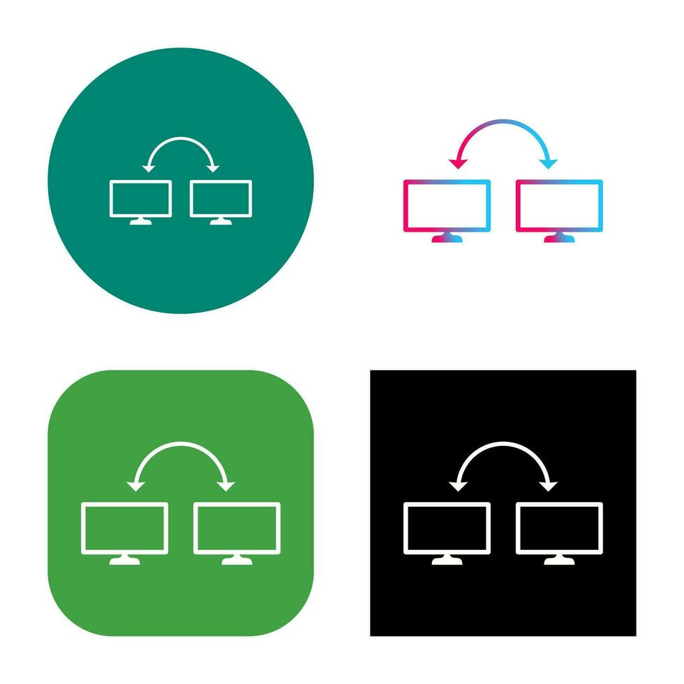 uniek verbonden systemen vector icoon