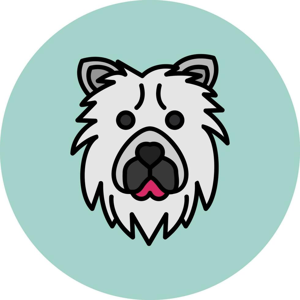 chow chow vector icoon