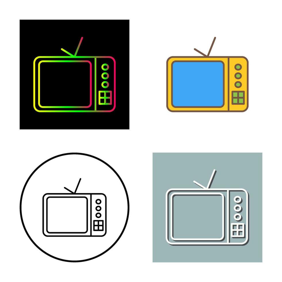 TV reeks vector icoon