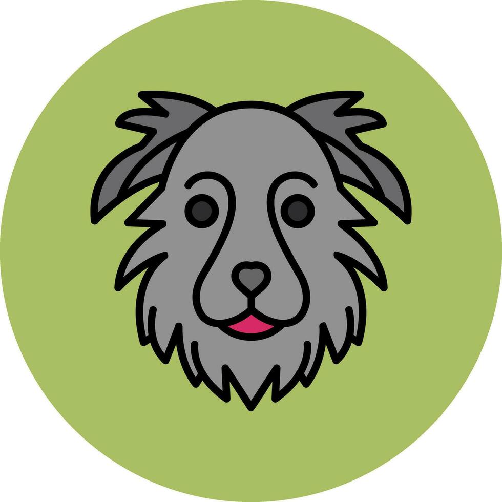 grens collie vector icoon