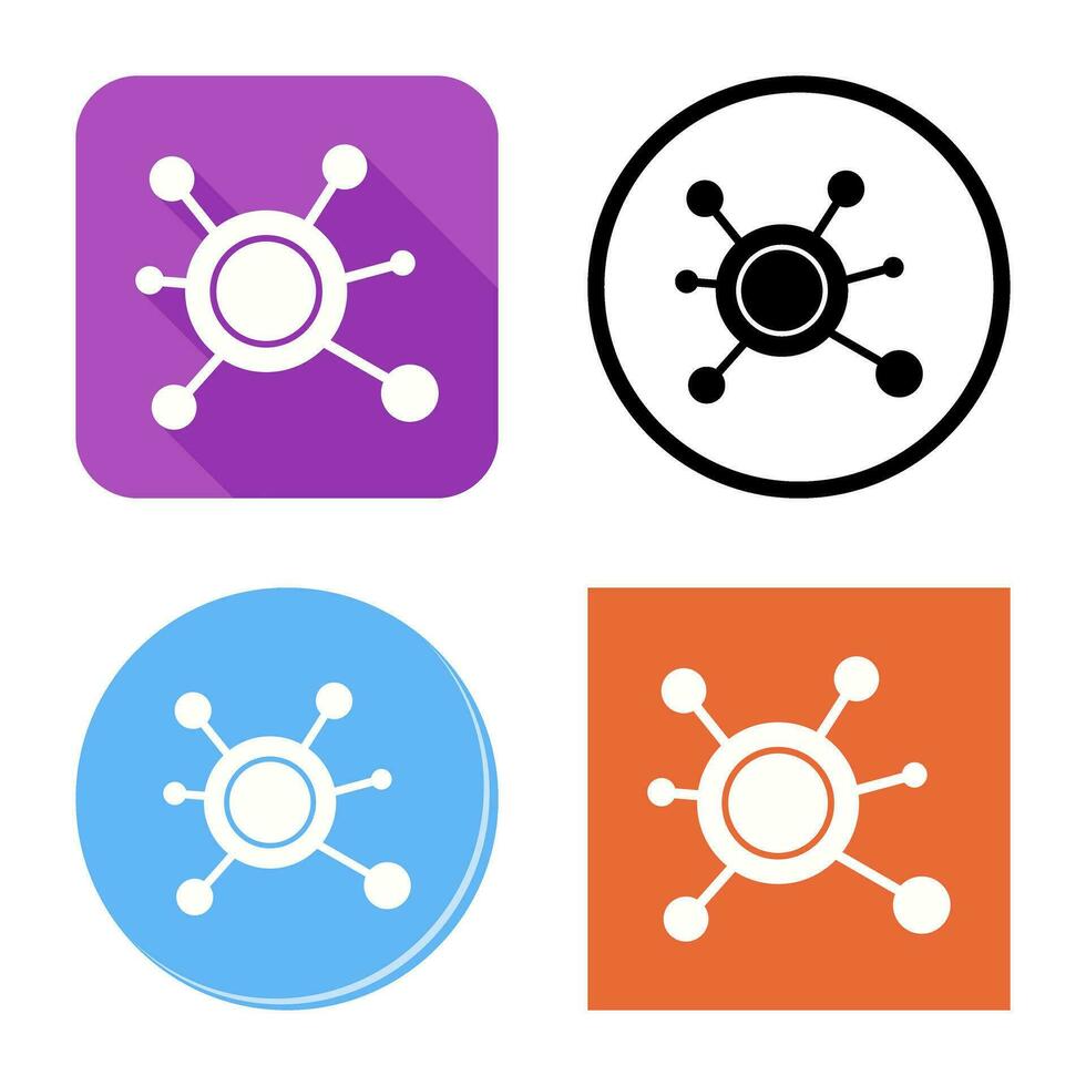 molecuul vector pictogram