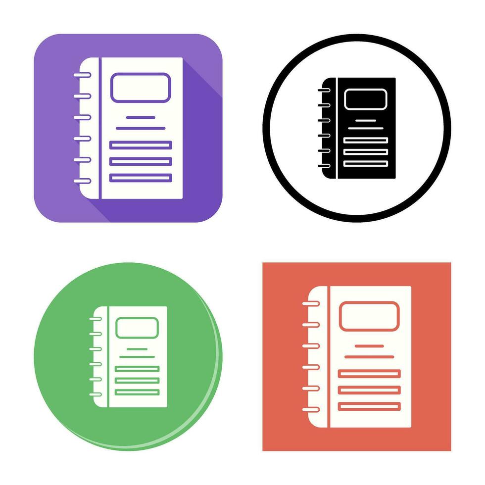 notebook vector pictogram