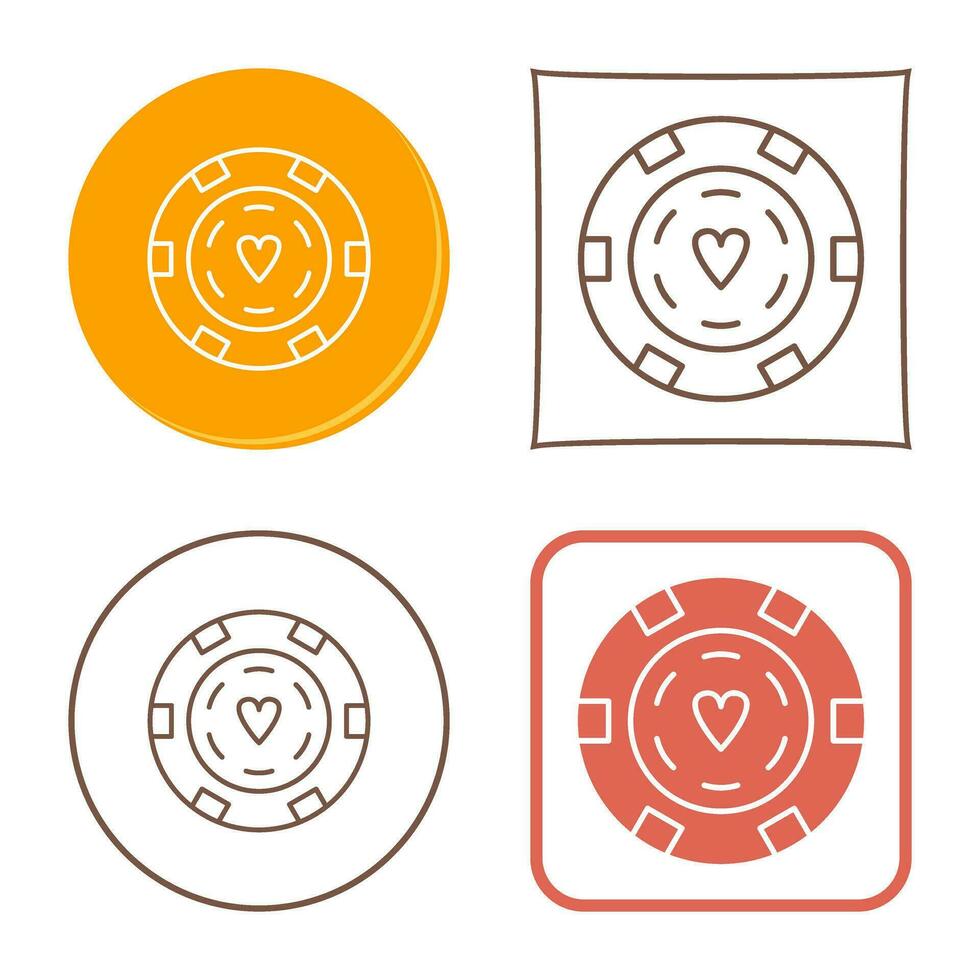 uniek poker chips vector icoon