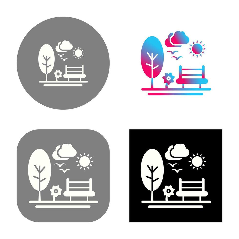 park vector pictogram