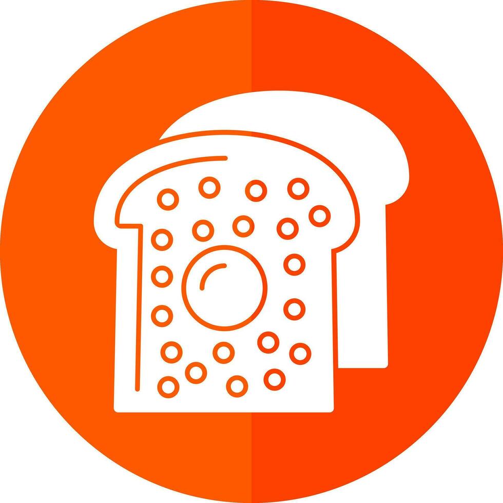 Frans geroosterd brood vector icoon ontwerp