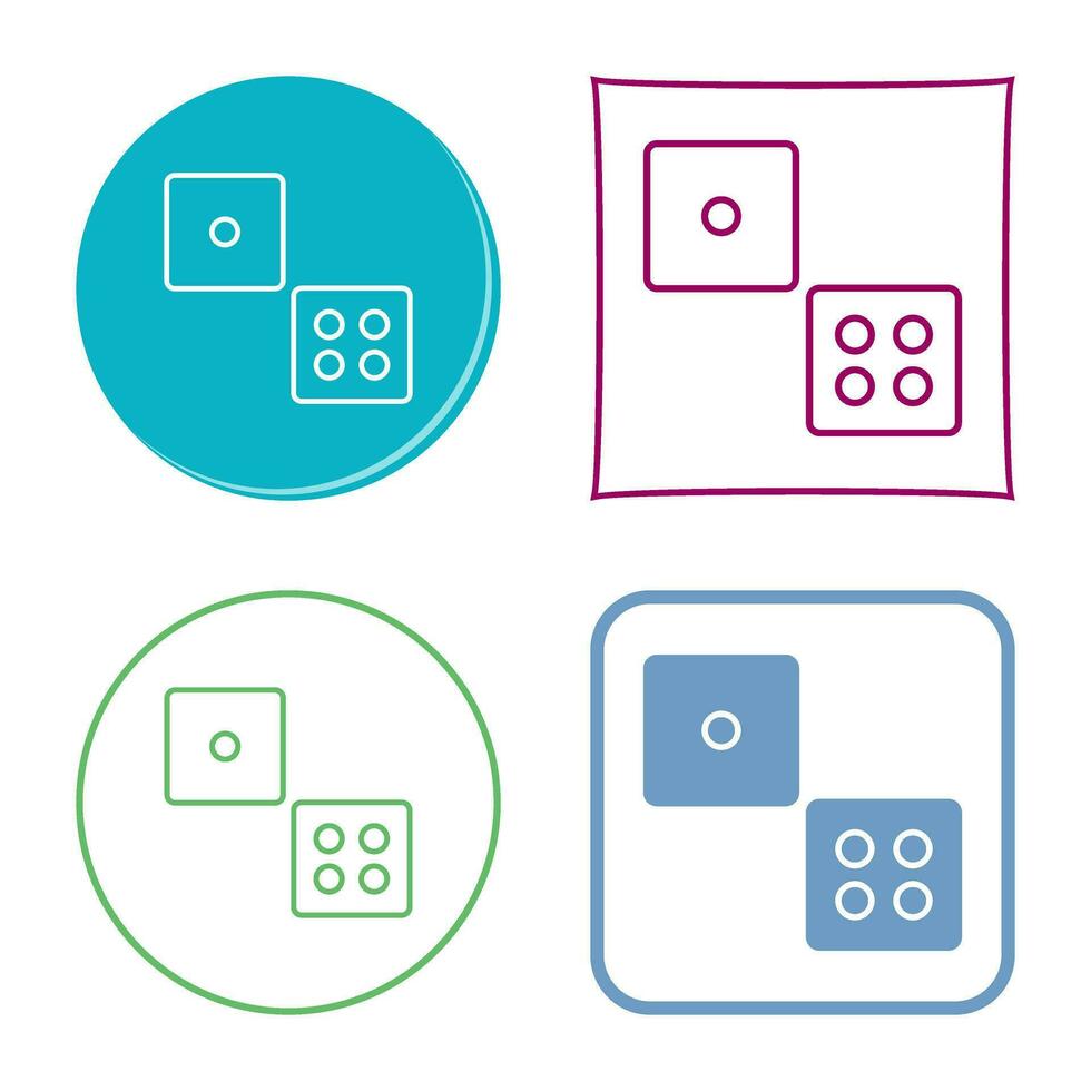 dobbelstenen vector icon